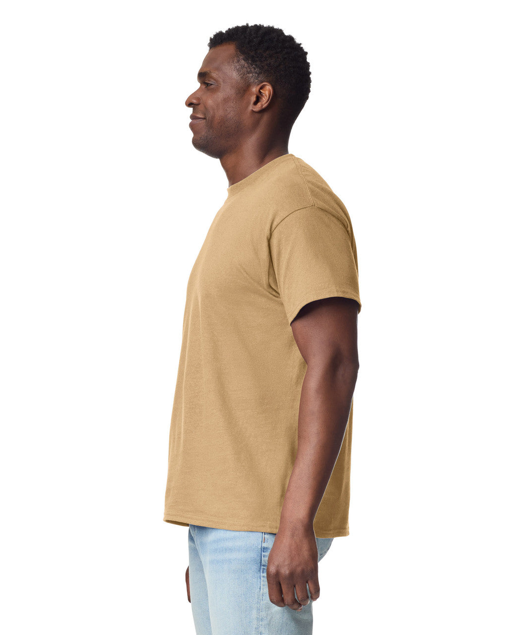 Gildan G200 Ultra Cotton T-Shirt - Tan - model side