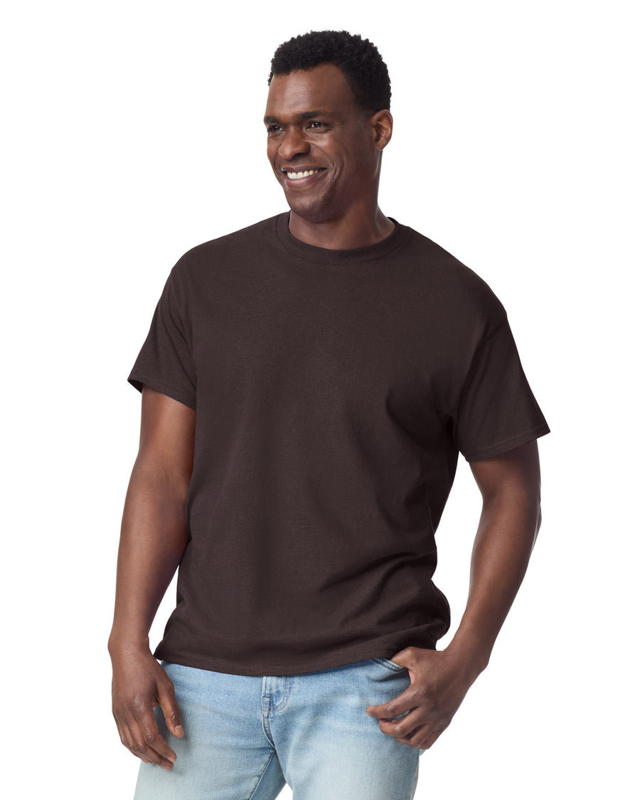 Gildan G200 Ultra Cotton T-Shirt - Dark Chocolate - model front