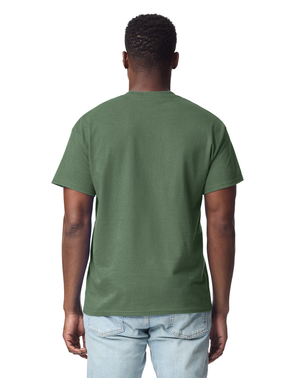 Gildan G200 Ultra Cotton T-Shirt - Military Green - model back
