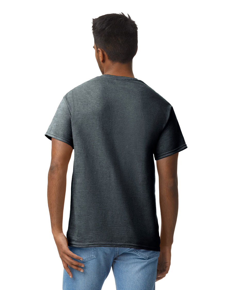 Gildan G200 Ultra Cotton T-Shirt - Dark Heather - model back