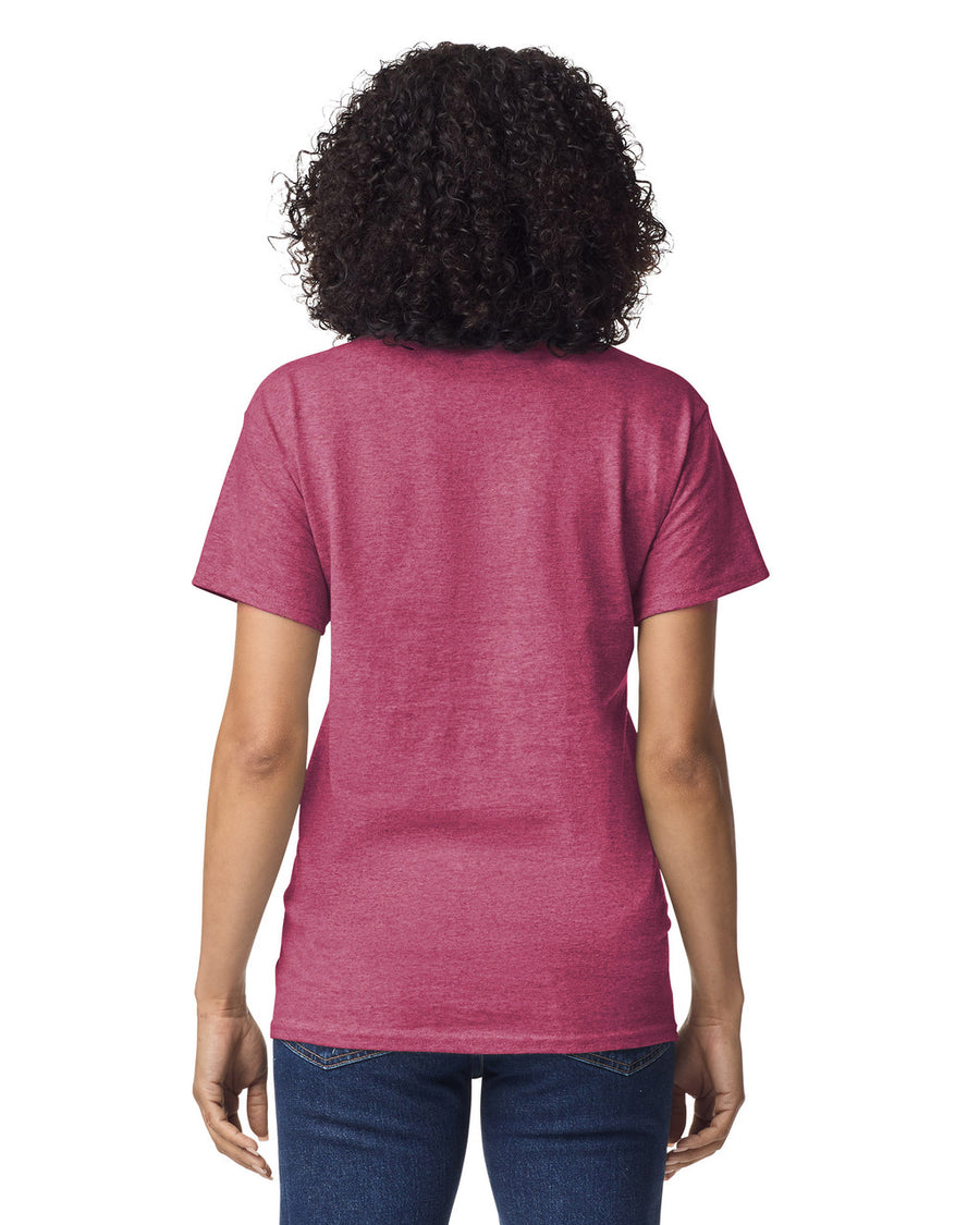 Gildan G200 Ultra Cotton T-Shirt - Heather Cardinal - model back