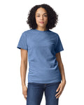 Gildan G200 Ultra Cotton T-Shirt - Heather Indigo - model front