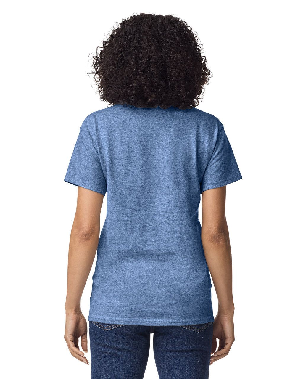 Gildan G200 Ultra Cotton T-Shirt - Heather Indigo - model back