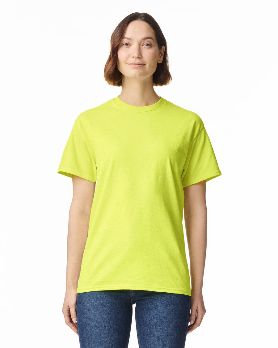 Gildan G200 Ultra Cotton T-Shirt - Safety Green - model front