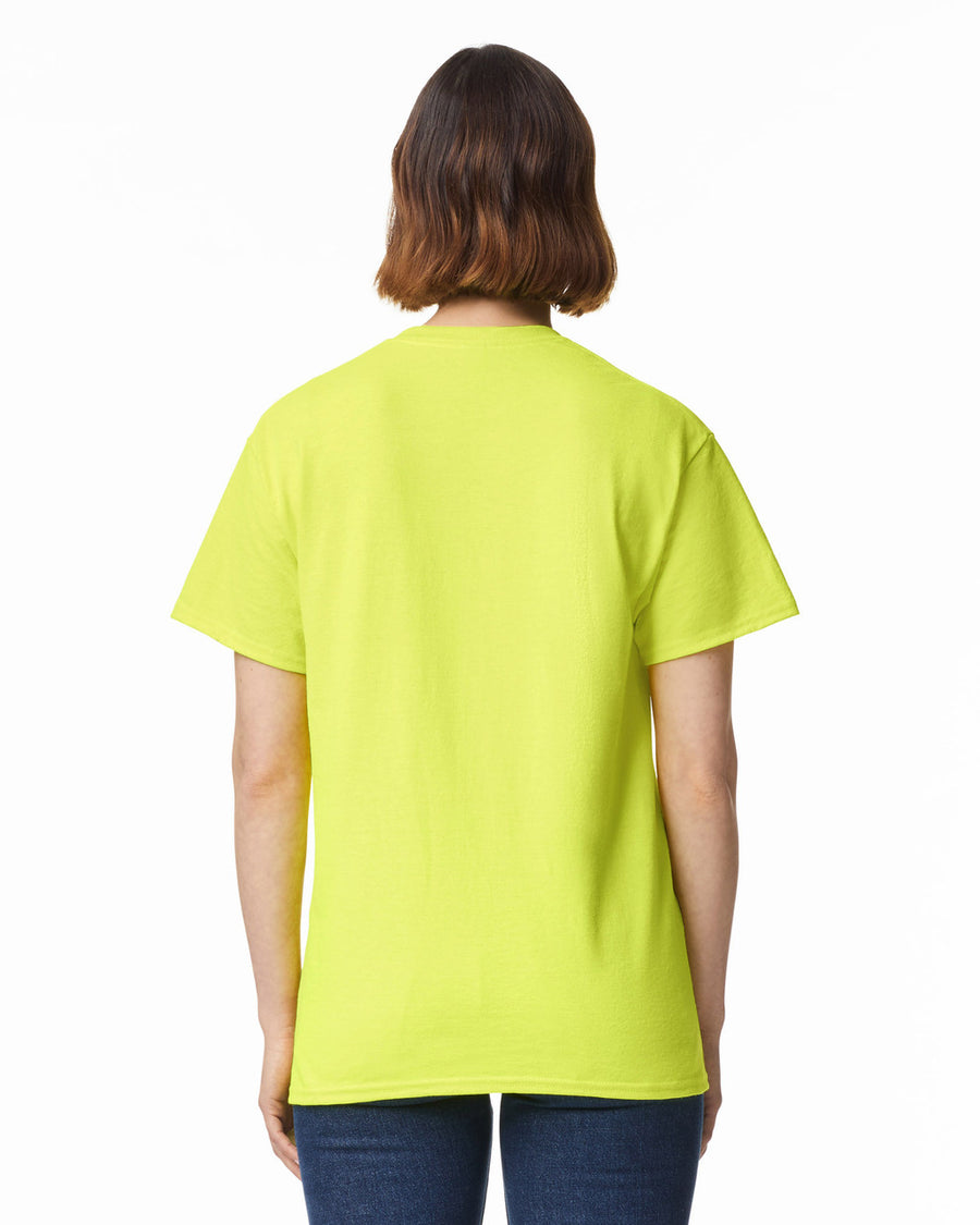 Gildan G200 Ultra Cotton T-Shirt - Safety Green - model back
