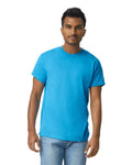 Gildan G200 Ultra Cotton T-Shirt - Sapphire - model side