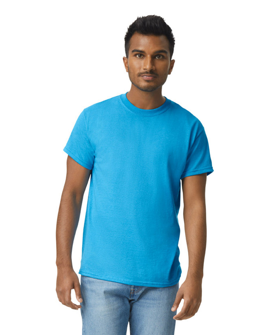 Gildan G200 Ultra Cotton T-Shirt - Sapphire - model side