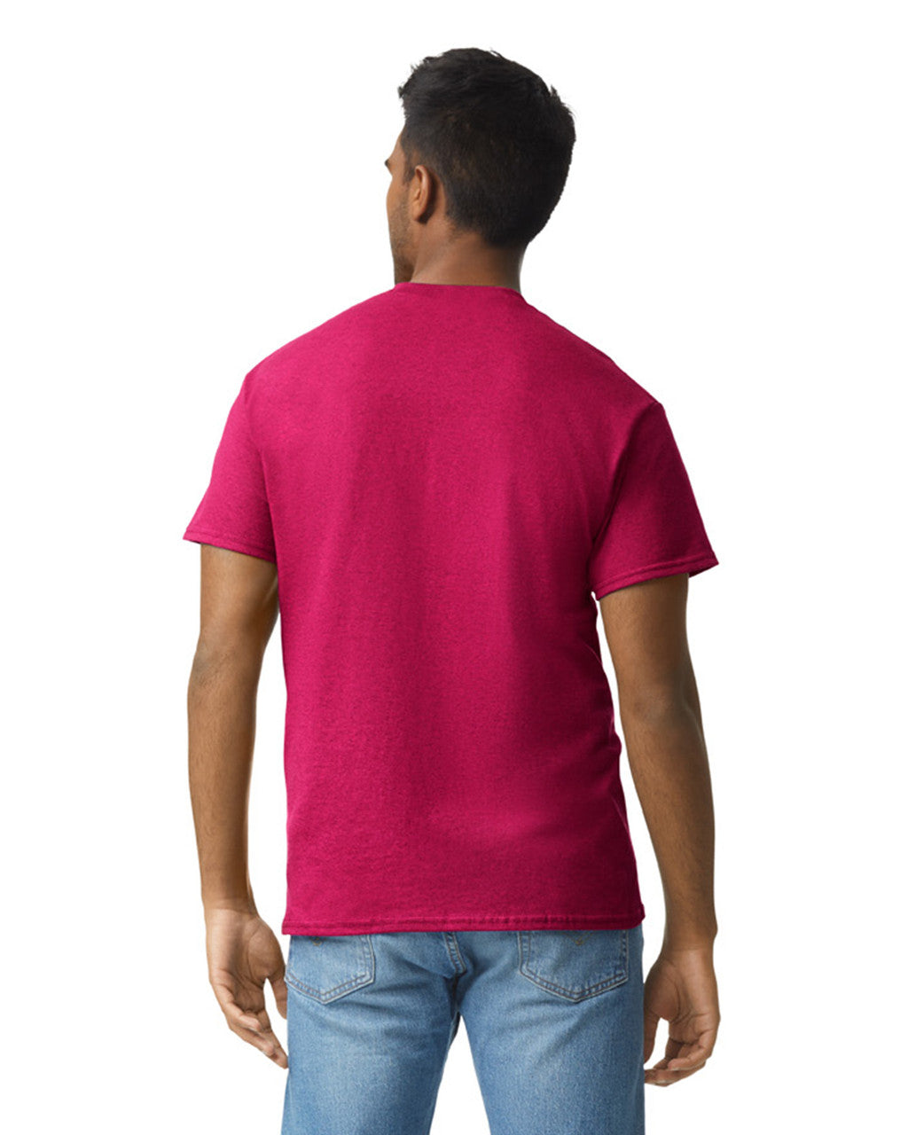 Gildan G200 Ultra Cotton T-Shirt - Antique Cherry Red - model back