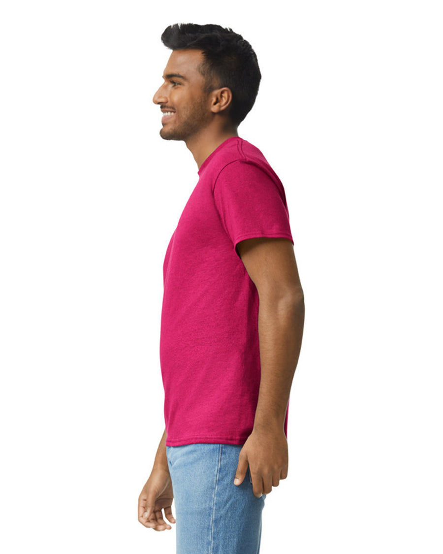 Gildan G200 Ultra Cotton T-Shirt - Antique Cherry Red - model side
