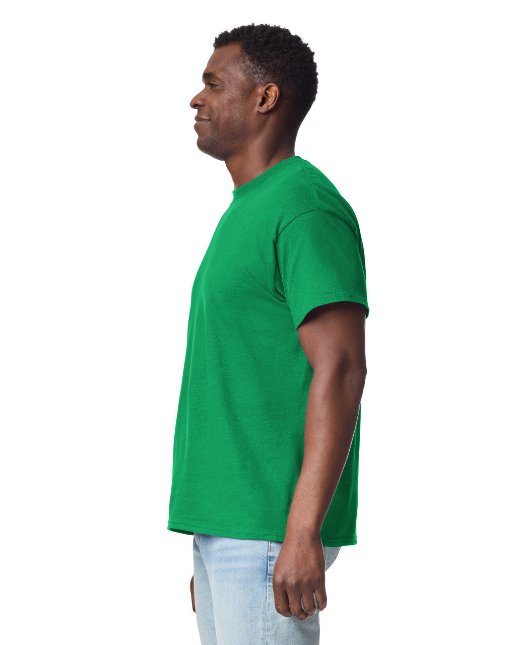Gildan G200 Ultra Cotton T-Shirt - Antique Irish Green - model side