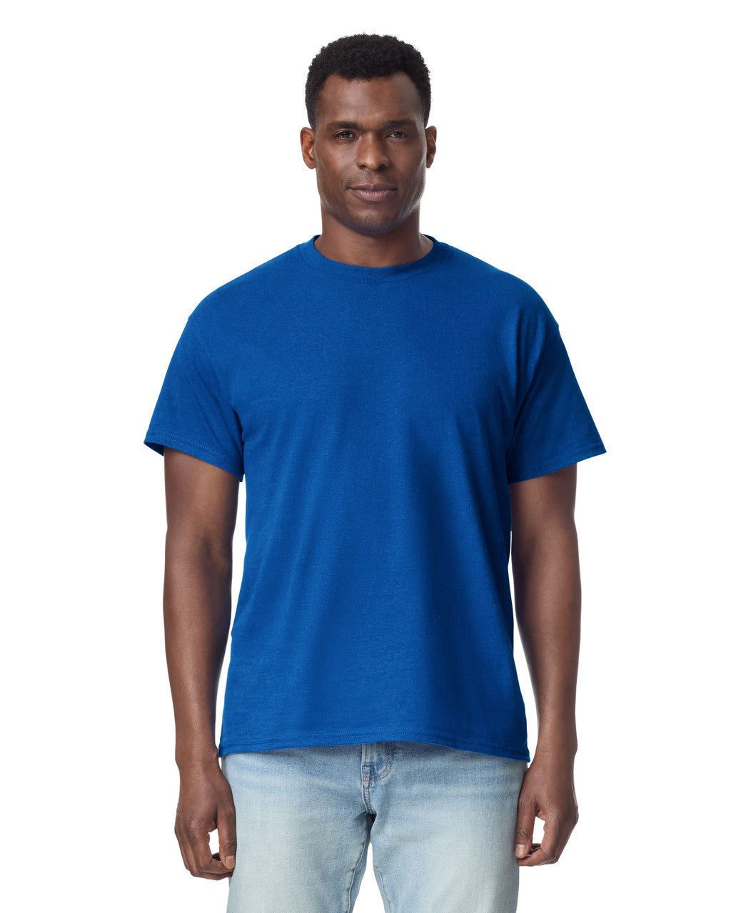 Gildan G200 Ultra Cotton T-Shirt - Antique Royal - model front