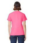 Gildan G200 Ultra Cotton T-Shirt - Safety Pink - model back
