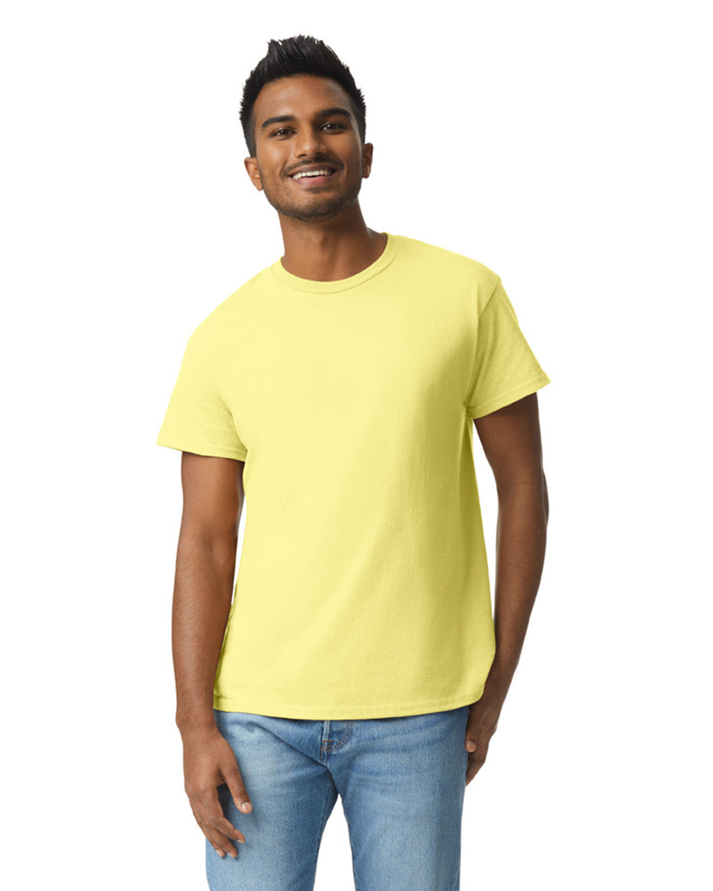Gildan G200 Ultra Cotton T-Shirt - Cornsilk - model front