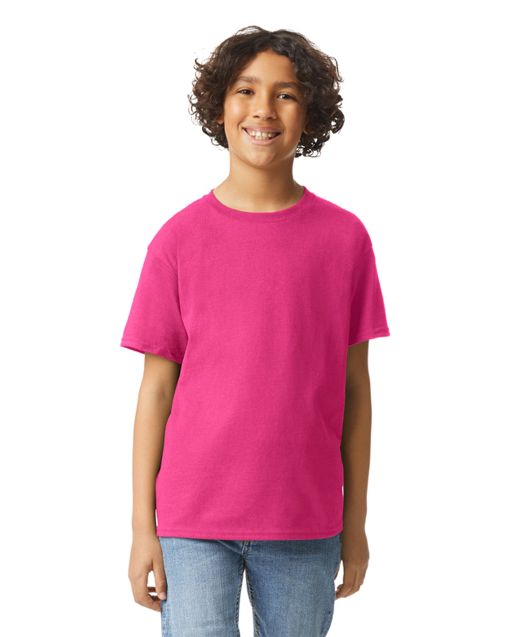Gildan 2000B Youth Ultra Cotton T-Shirt - Heliconia - model front