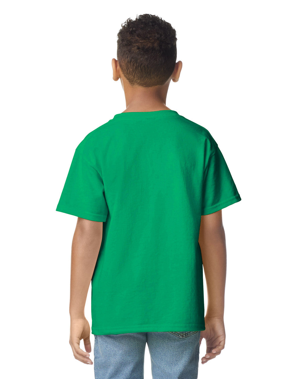 Gildan 2000B Youth Ultra Cotton T-Shirt - Kelly Green - model back