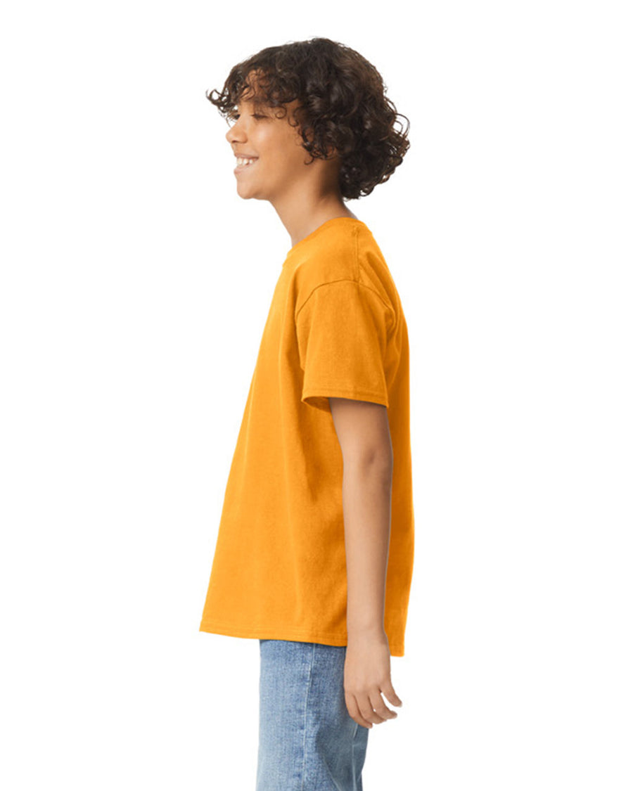 Gildan 2000B Youth Ultra Cotton T-Shirt - Gold - model side