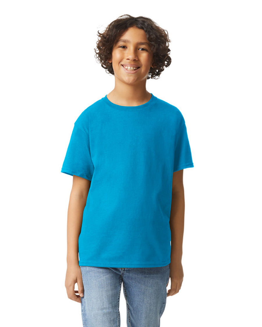 Gildan 2000B Youth Ultra Cotton T-Shirt - Sapphire - model front