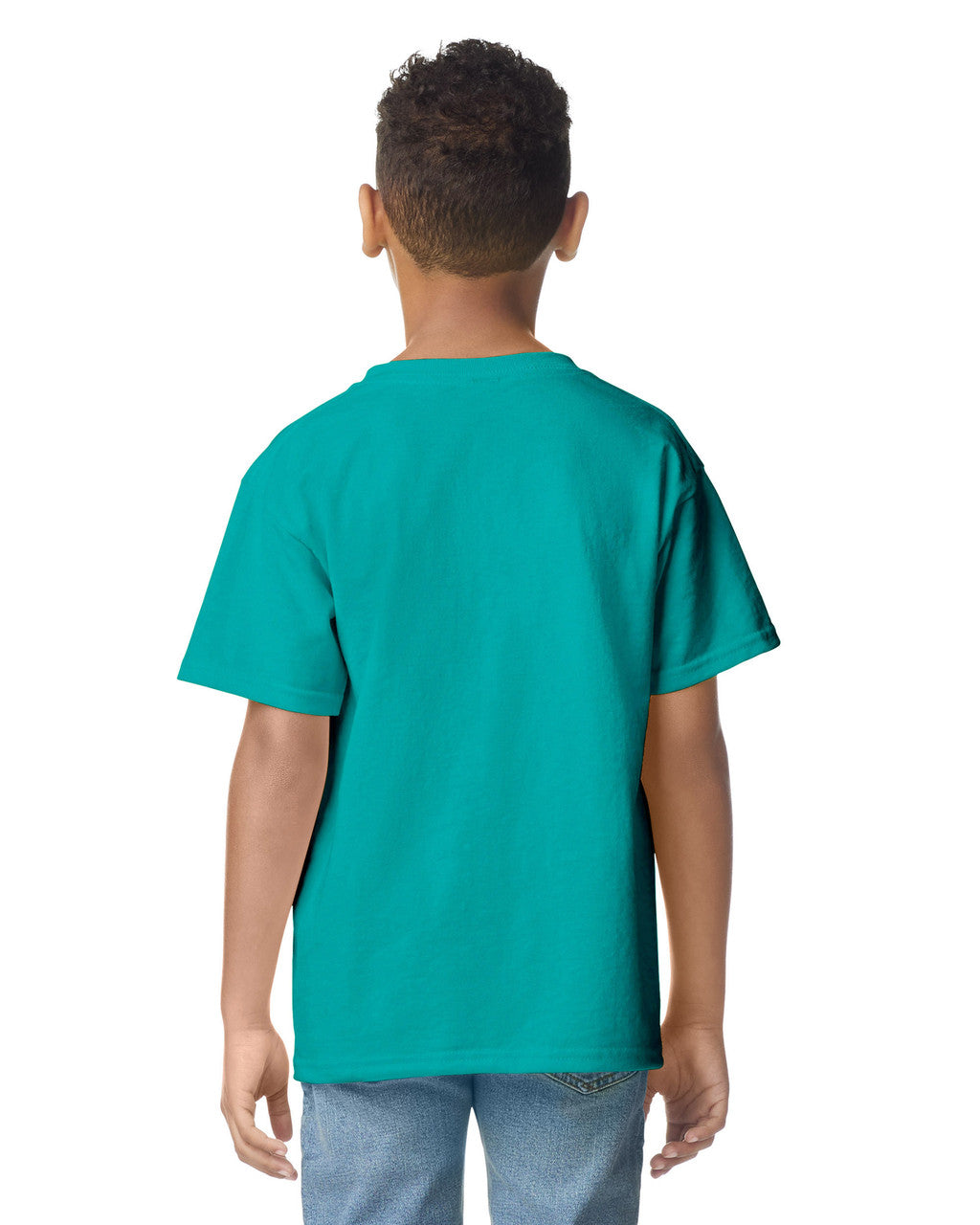 Gildan 2000B Youth Ultra Cotton T-Shirt - Jade Dome - model back