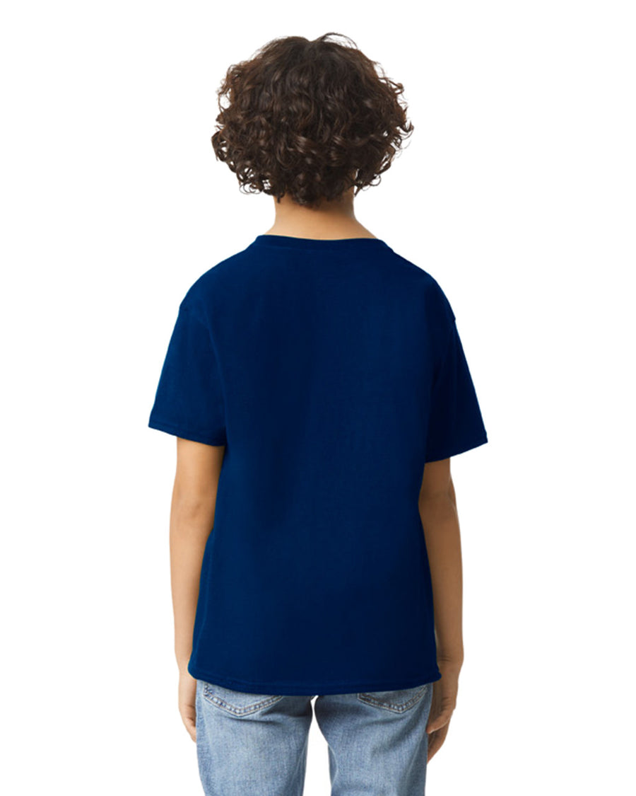 Gildan 2000B Youth Ultra Cotton T-Shirt - Navy - model back