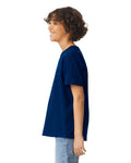 Gildan 2000B Youth Ultra Cotton T-Shirt - Navy - model side
