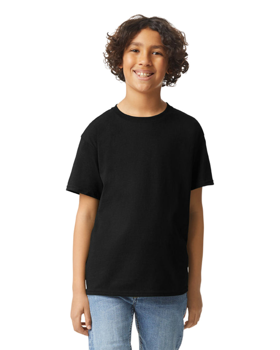 Gildan 2000B Youth Ultra Cotton T-Shirt - Black - model front