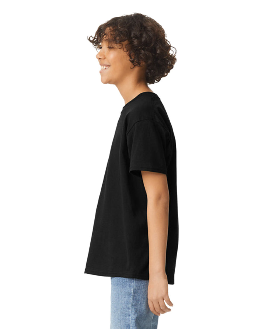 Gildan 2000B Youth Ultra Cotton T-Shirt - Black - model side