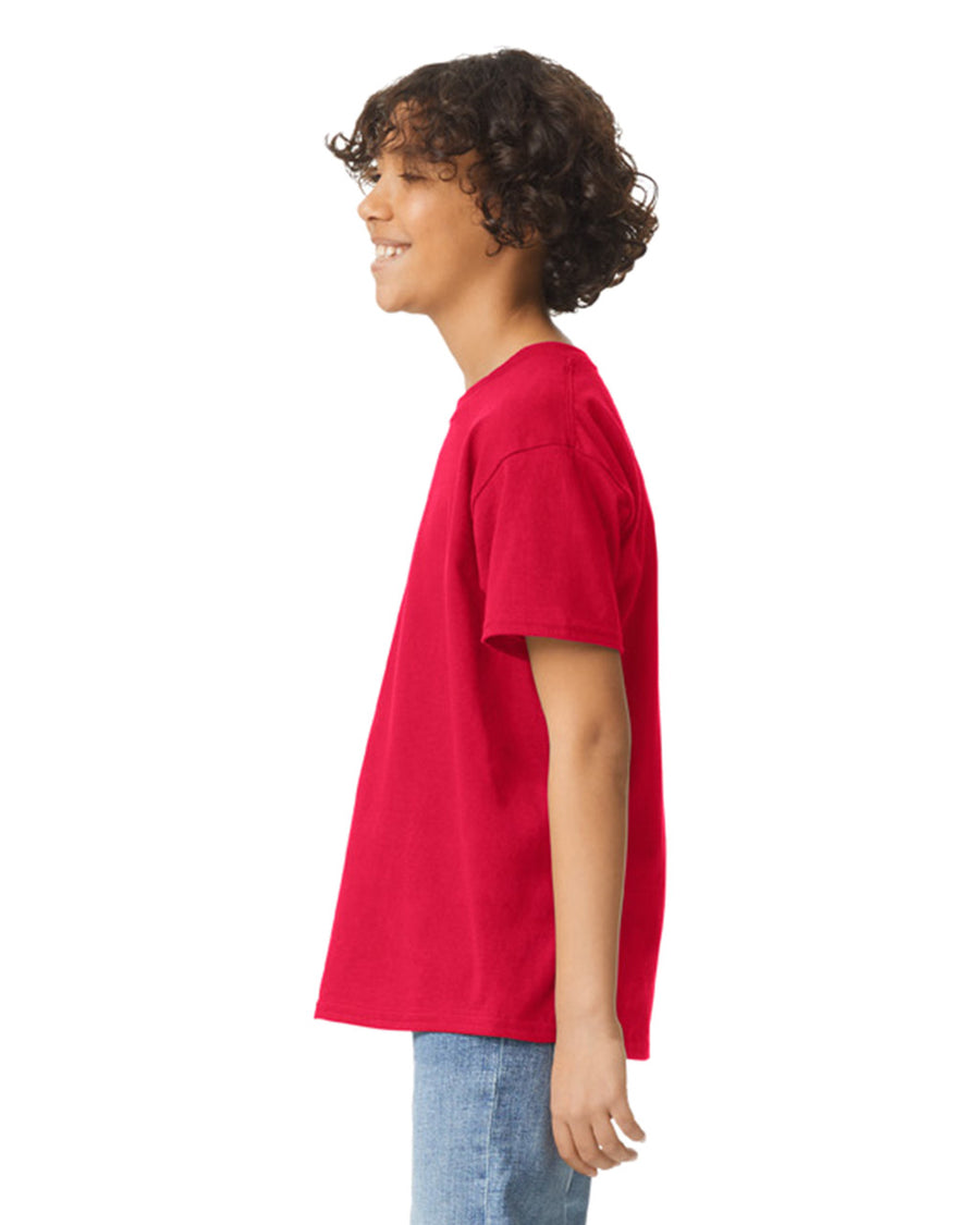 Gildan 2000B Youth Ultra Cotton T-Shirt - Red - model side