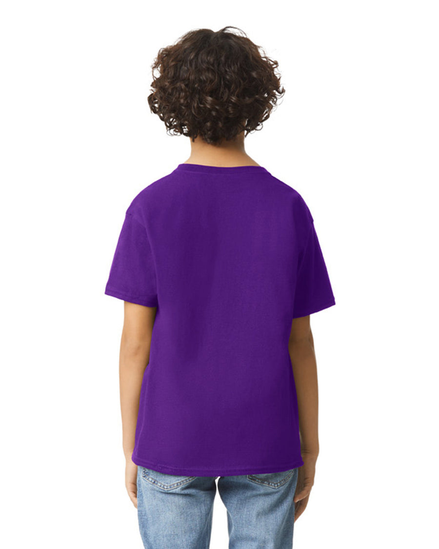 Gildan 2000B Youth Ultra Cotton T-Shirt - Purple - model back