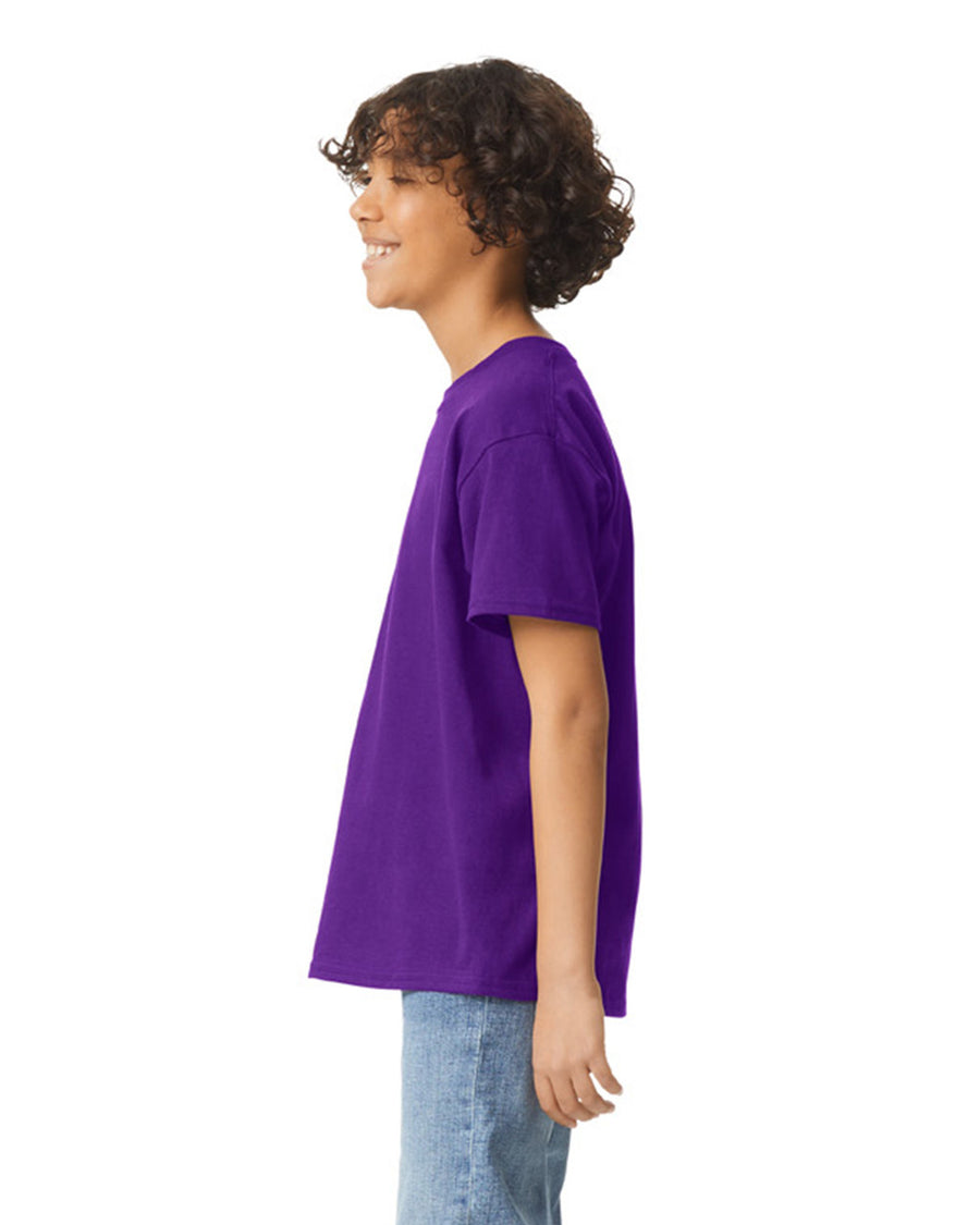Gildan 2000B Youth Ultra Cotton T-Shirt - Purple - model side