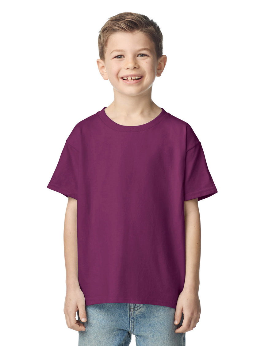 Gildan 2000B Youth Ultra Cotton T-Shirt - Maroon - model front