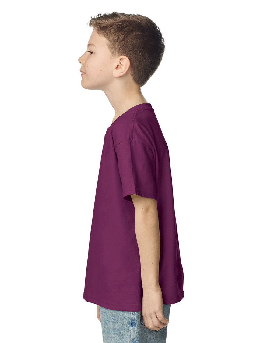 Gildan 2000B Youth Ultra Cotton T-Shirt - Maroon - model side