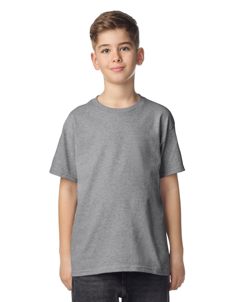 Gildan 2000B Youth Ultra Cotton T-Shirt - Sport Grey - model front