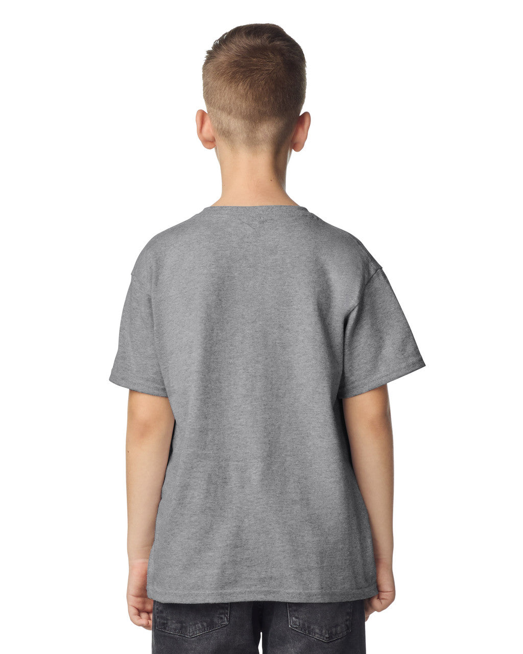 Gildan 2000B Youth Ultra Cotton T-Shirt - Sport Grey - model back