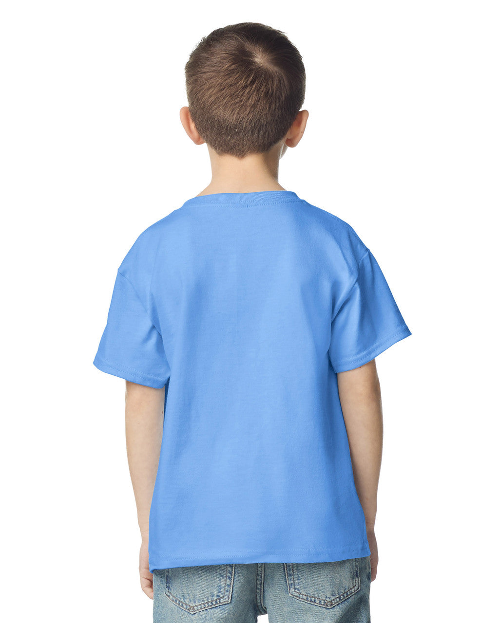 Gildan 2000B Youth Ultra Cotton T-Shirt - Carolina Blue - model back