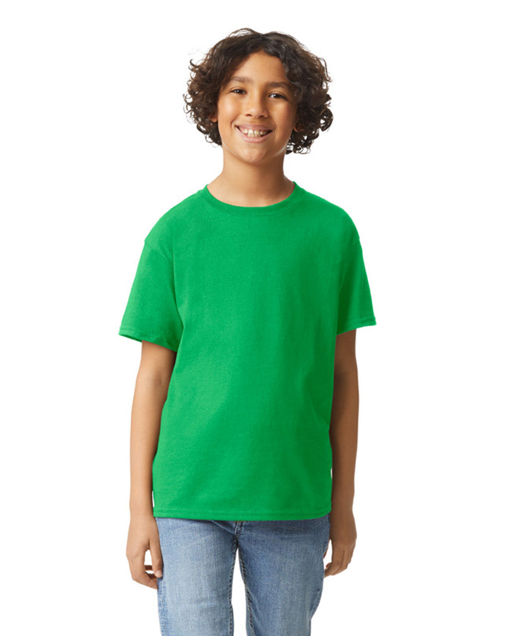 Gildan 2000B Youth Ultra Cotton T-Shirt - Irish Green - model front
