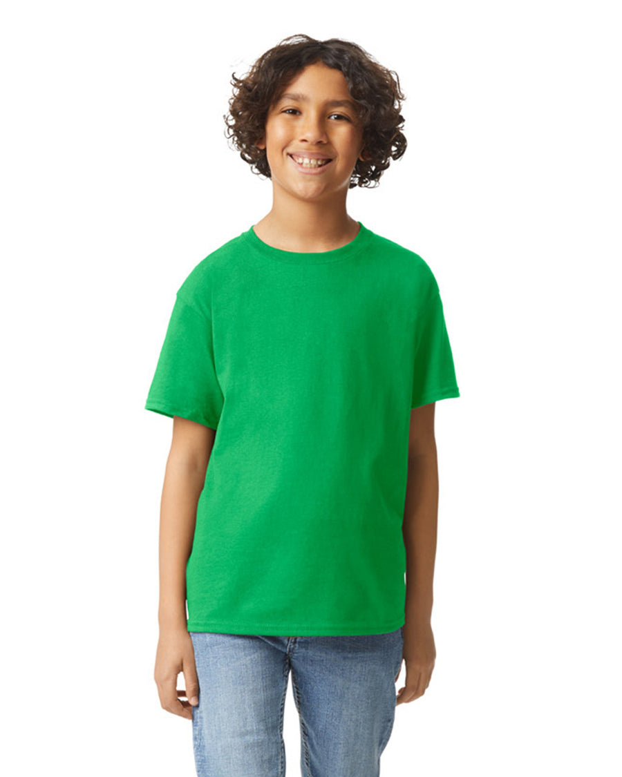 Gildan 2000B Youth Ultra Cotton T-Shirt - Irish Green - model front