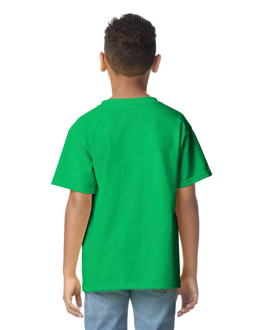Gildan 2000B Youth Ultra Cotton T-Shirt - Irish Green - model back