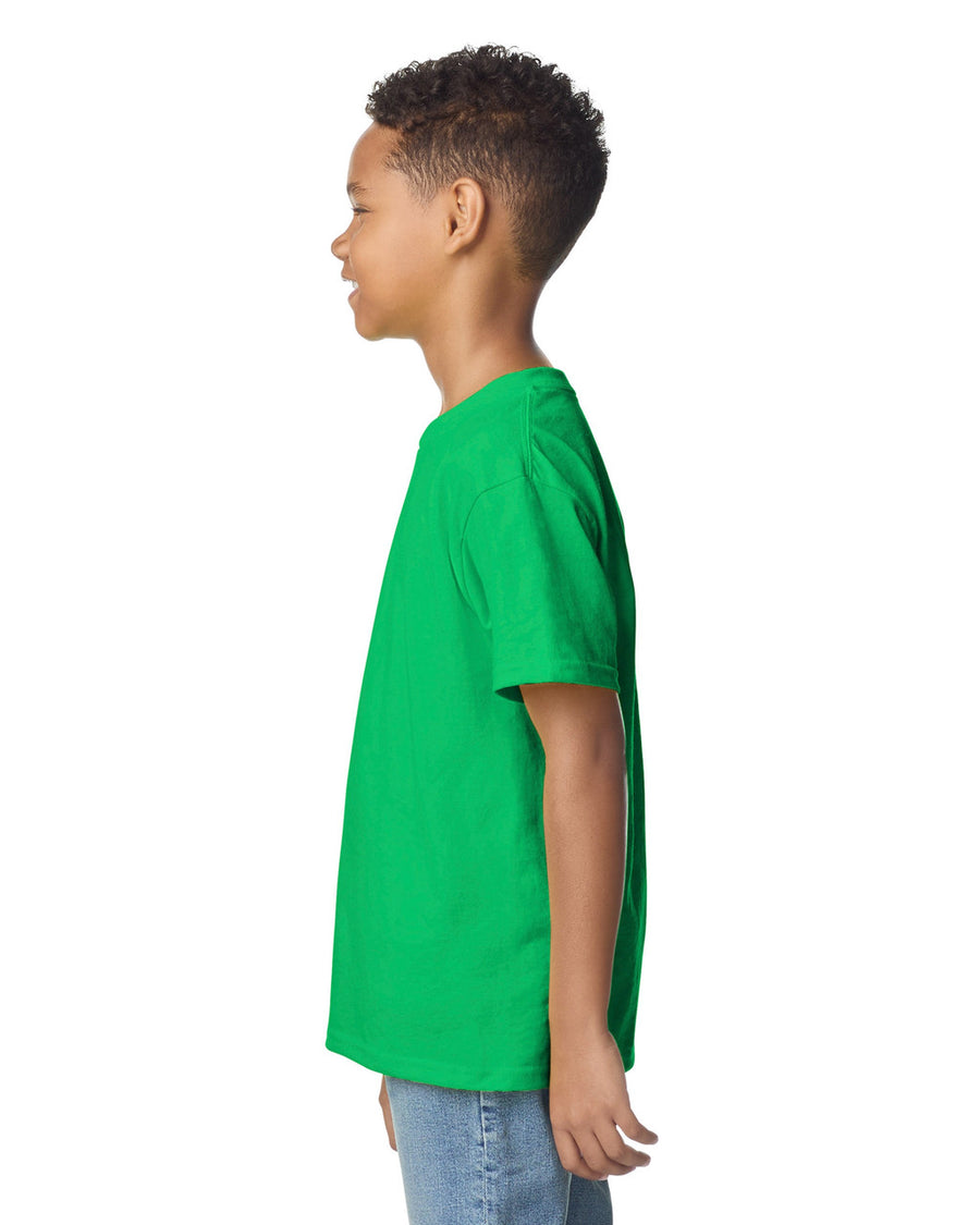 Gildan 2000B Youth Ultra Cotton T-Shirt - Irish Green - model side