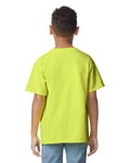 Gildan 2000B Youth Ultra Cotton T-Shirt - Safety Green - model back