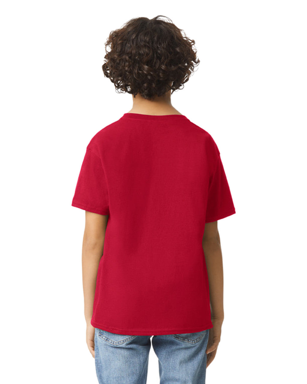 Gildan 2000B Youth Ultra Cotton T-Shirt - Cherry Red - model back