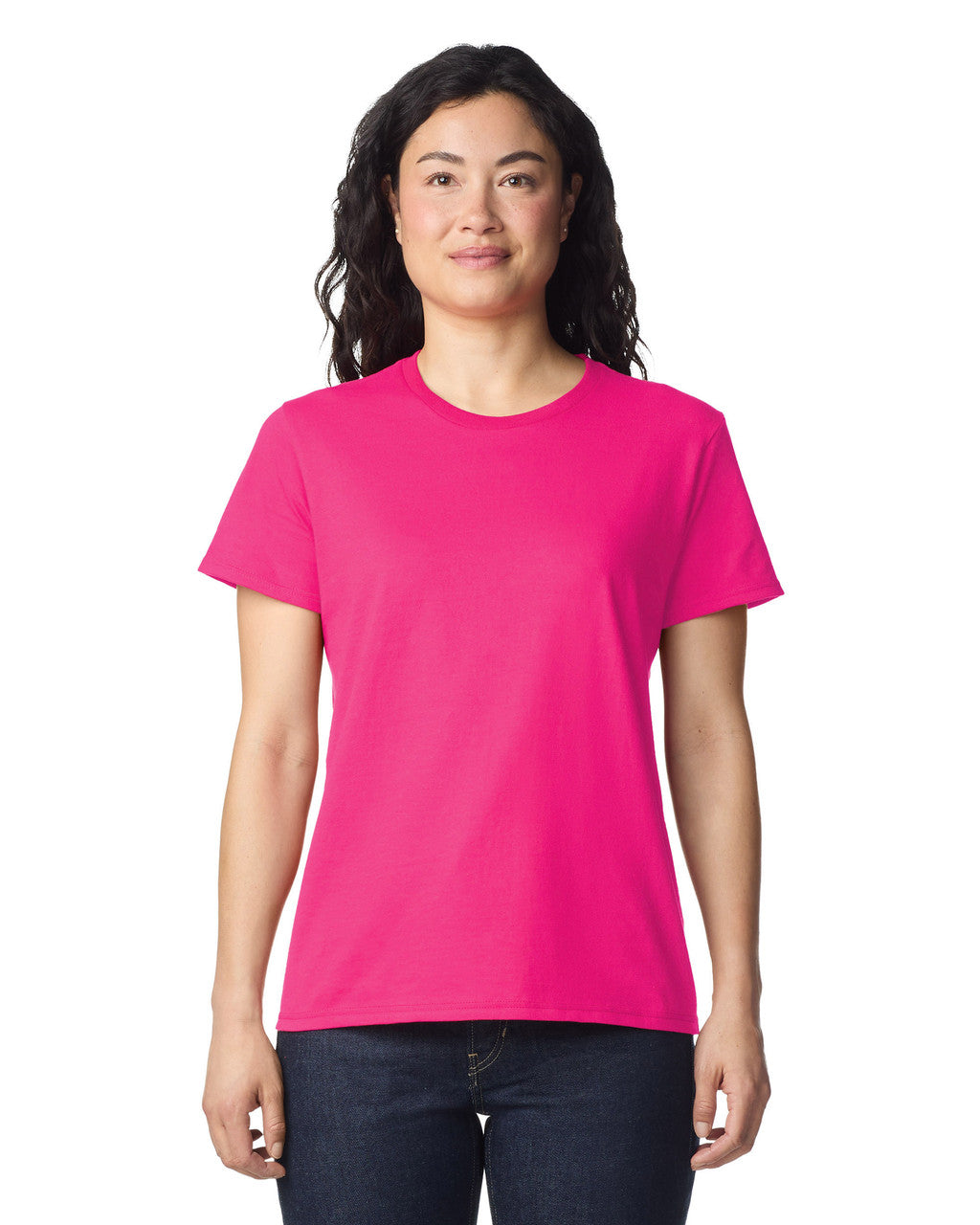 Gildan 2000L Women's Ultra Cotton T-Shirt - Heliconia - model front