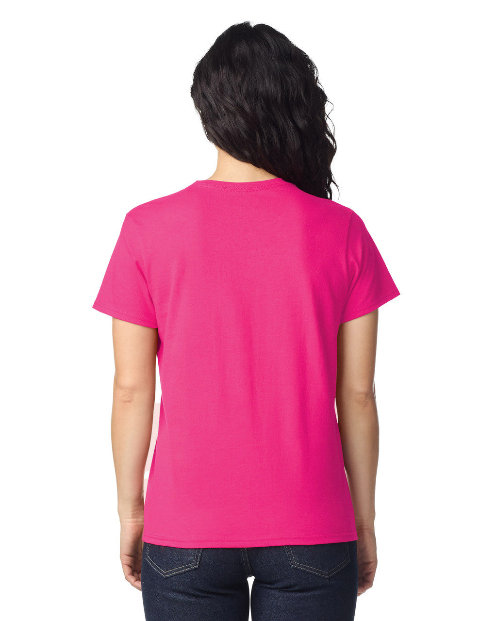 Gildan 2000L Women's Ultra Cotton T-Shirt - Heliconia - model back