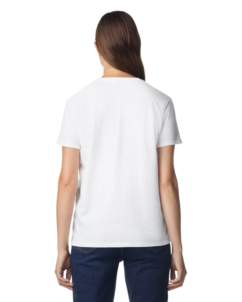 Gildan 2000L Women's Ultra Cotton T-Shirt - White - model back