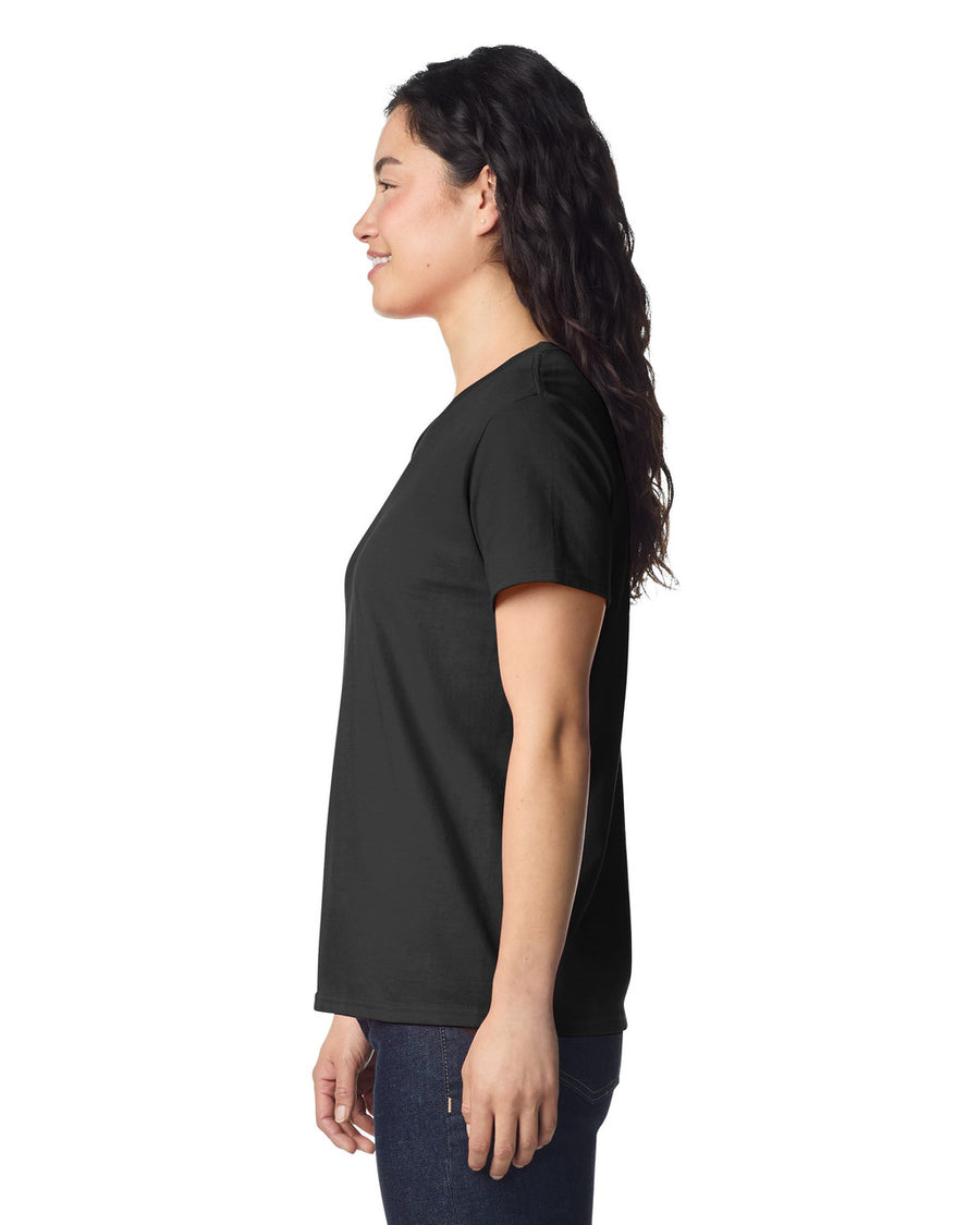 Gildan 2000L Women's Ultra Cotton T-Shirt - Black - model side