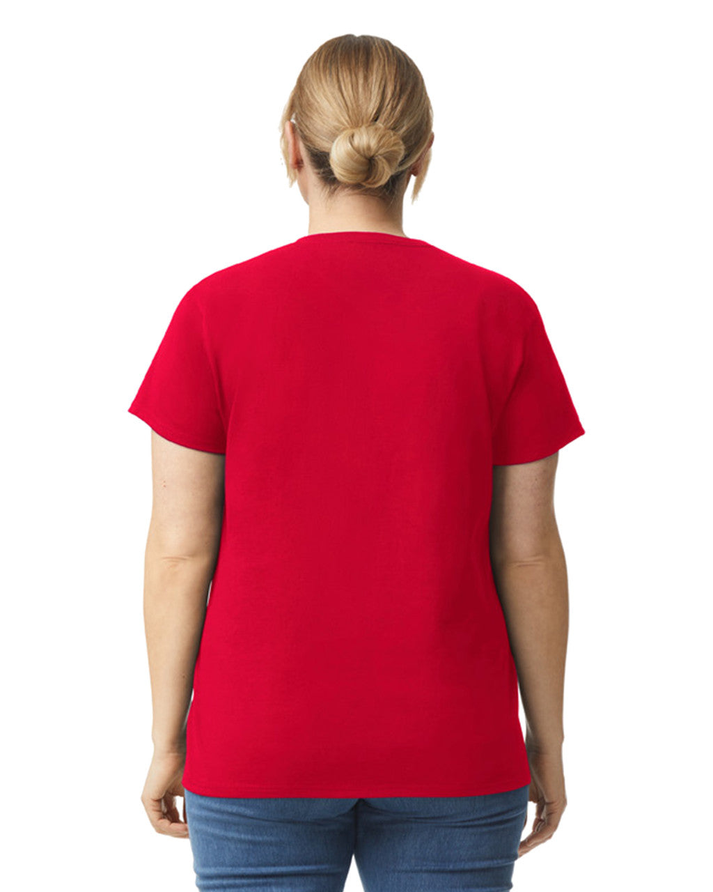 Gildan 2000L Women's Ultra Cotton T-Shirt - Red - model back