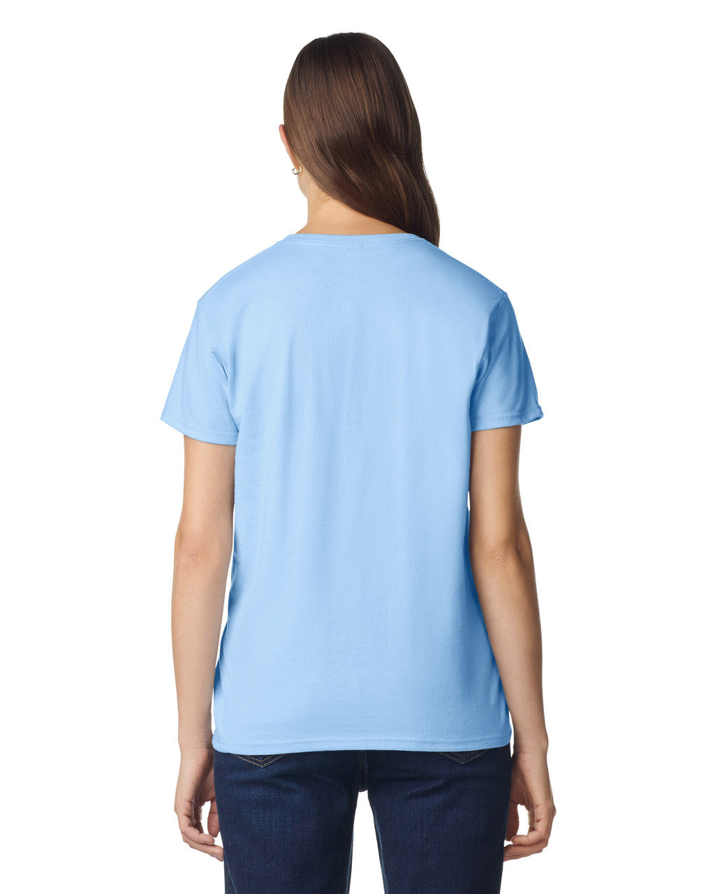 Gildan 2000L Women's Ultra Cotton T-Shirt - Light Blue - model back