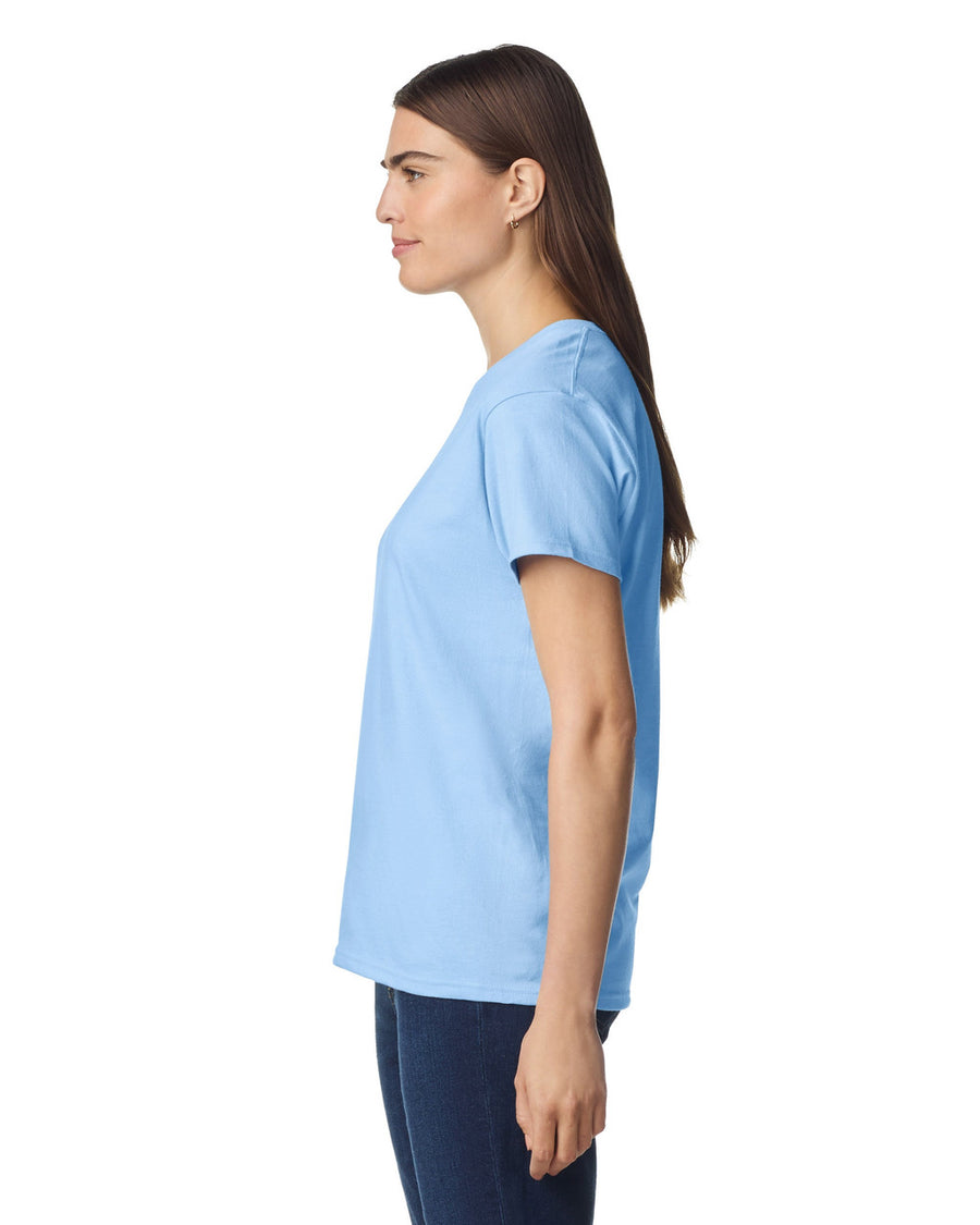 Gildan 2000L Women's Ultra Cotton T-Shirt - Light Blue - model side