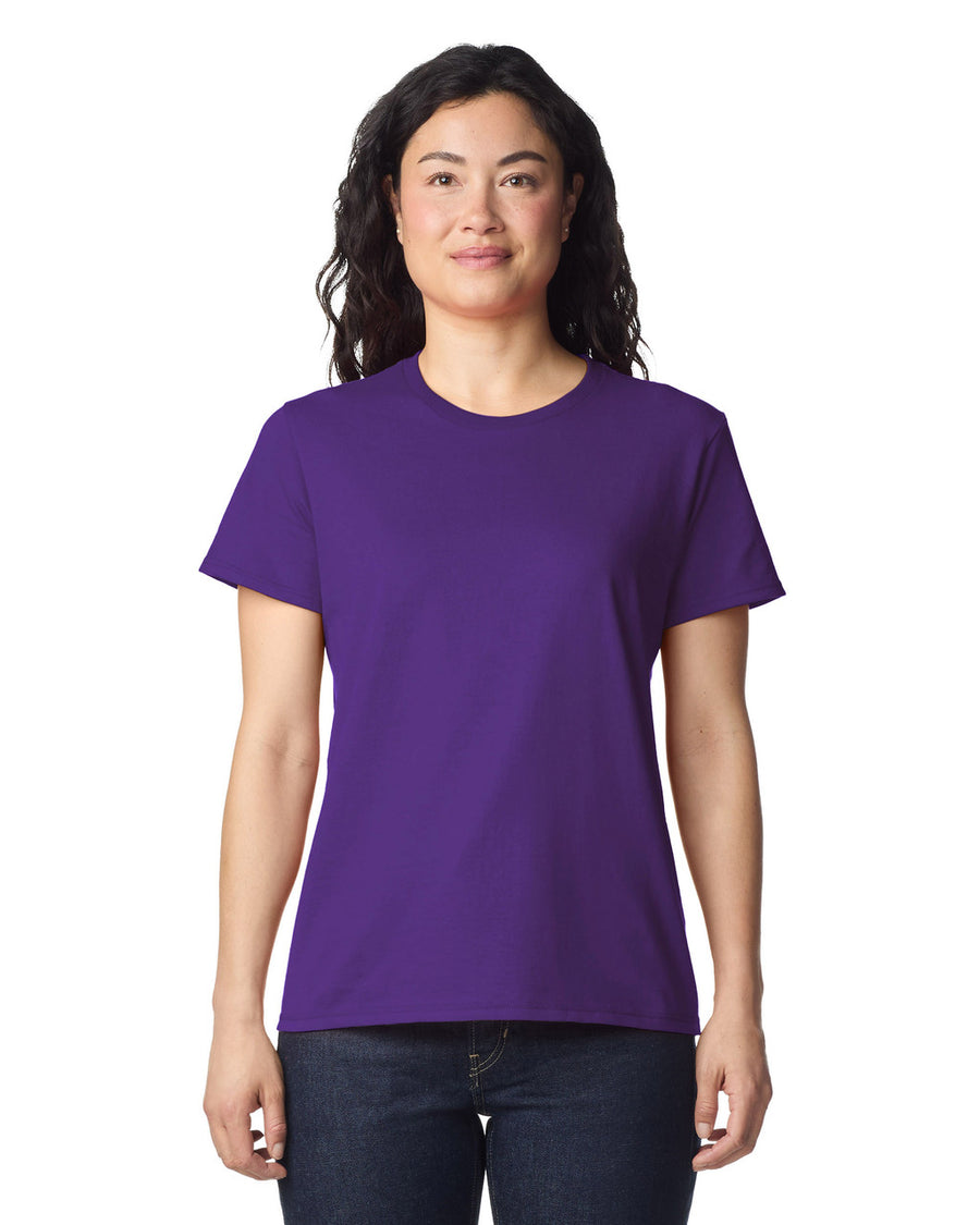 Gildan 2000L Women's Ultra Cotton T-Shirt - Purple - model front