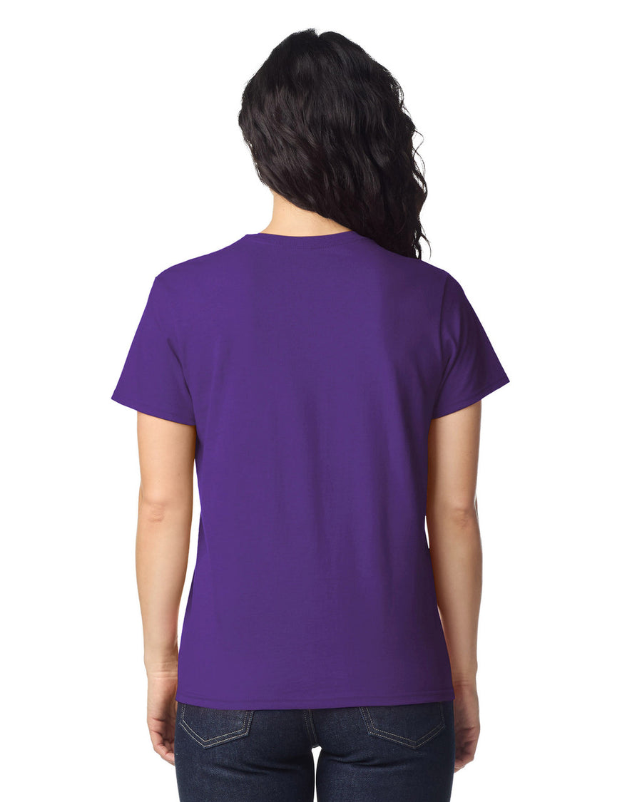 Gildan 2000L Women's Ultra Cotton T-Shirt - Purple - model back