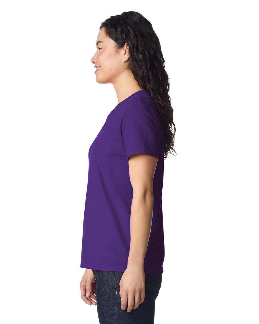 Gildan 2000L Women's Ultra Cotton T-Shirt - Purple - model side